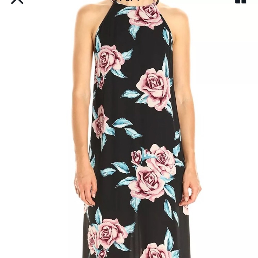 Show me your mumu black floral maxi dress